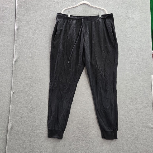 Oakley Men Activewear Pants XL Black Jogger Regular Fit Logo Pockets Drawstring - Picture 1 of 14